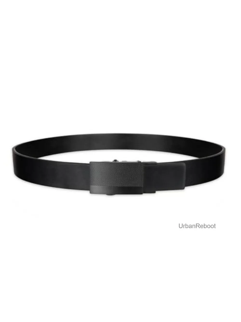 Men's Perfect Fit Adjustable Click Belt Leather Ratchet No-Hole